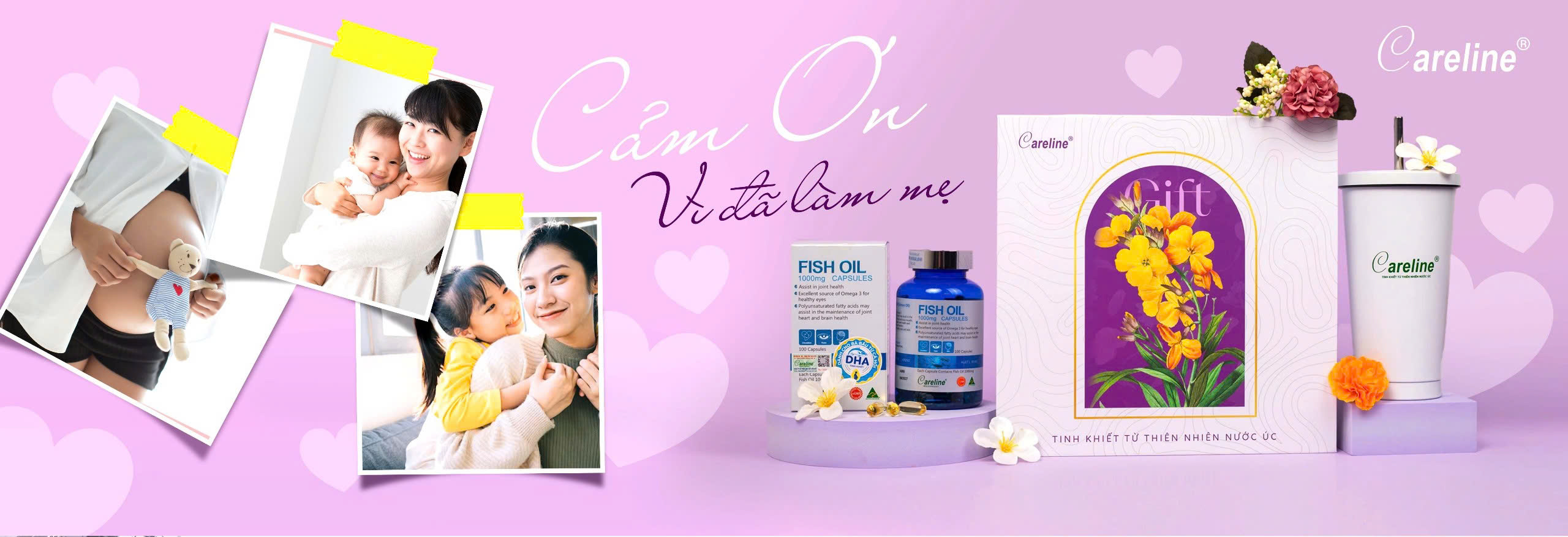 DHA bầu cá hồi Careline