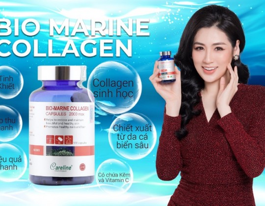 Bio Marine Collagen Careline - Collagen sinh học từ da cá biển sâu, được Á hậu Tú Anh tin dùng