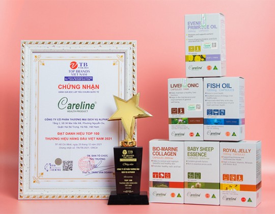 Careline Úc đạt danh hiệu Top 100 thương hiệu hàng đầu Việt Nam 2021