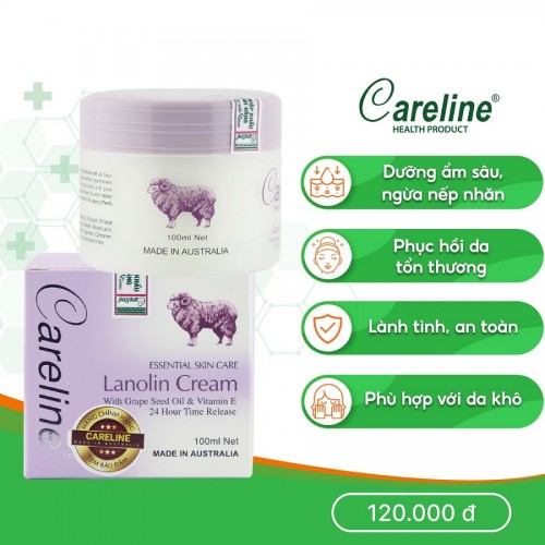 Careline Lanolin Cream - Kem dưỡng da mỡ cừu
