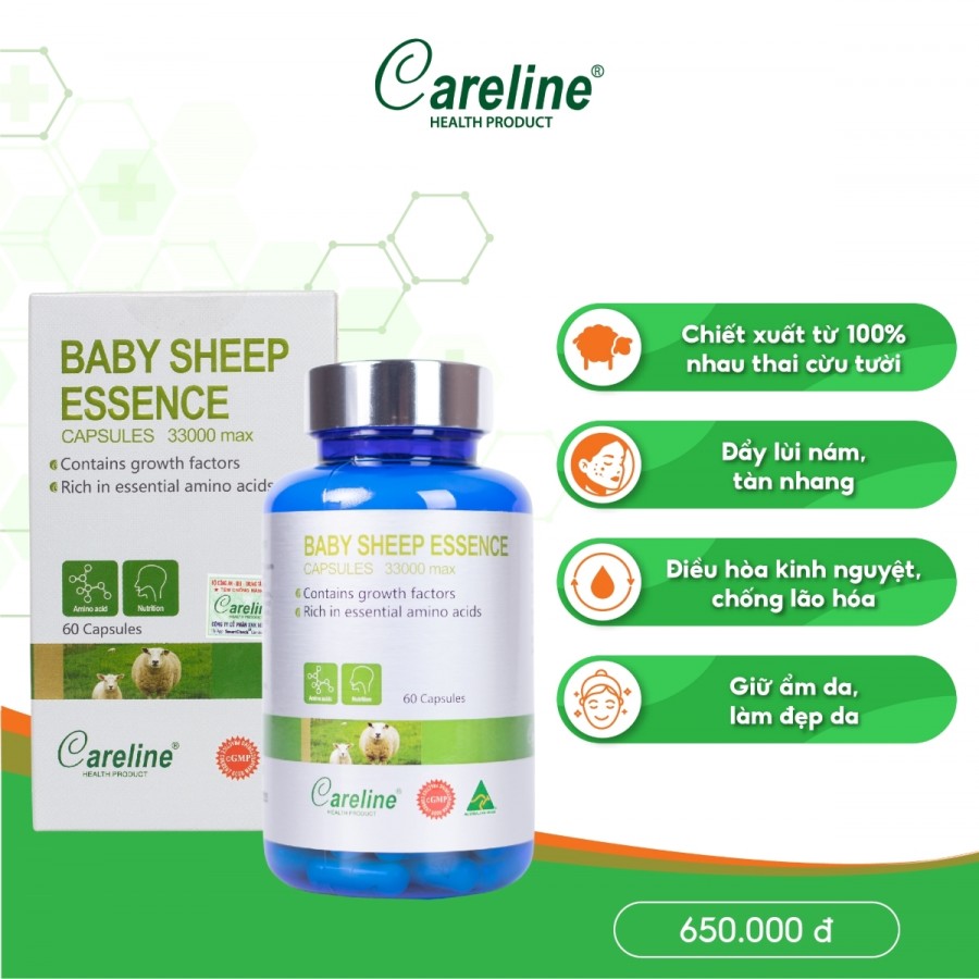 Baby Sheep Essence - Nhau thai cừu 60 viên