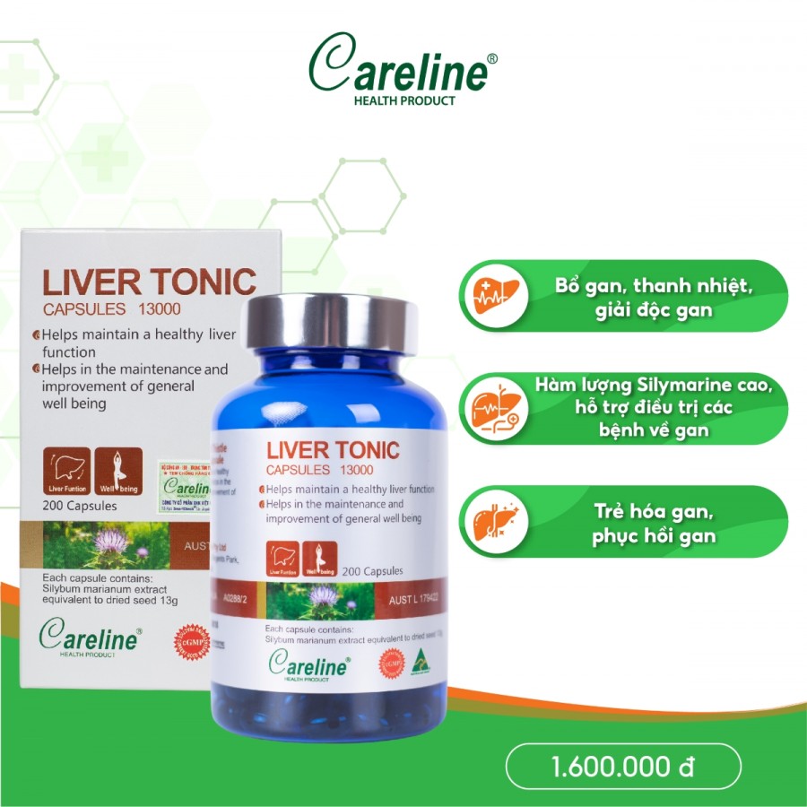 Liver tonic - Viên nang bổ gan, duy trì và cải thiện chức năng gan