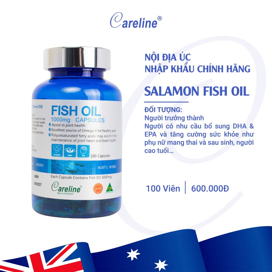 Fish oil dầu cá Hồi 100 viên