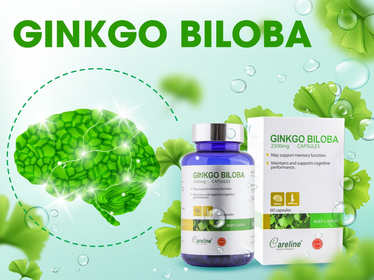 Careline Ginkgo Biloba 2500mg được coi là sản phẩm hàng đầu hỗ trợ tăng cường trí nhớ
