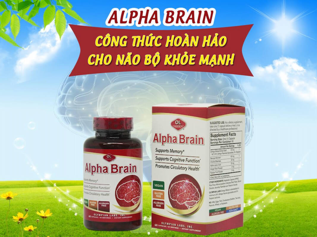 Gía bán ginkgo biloba Alpha Brain