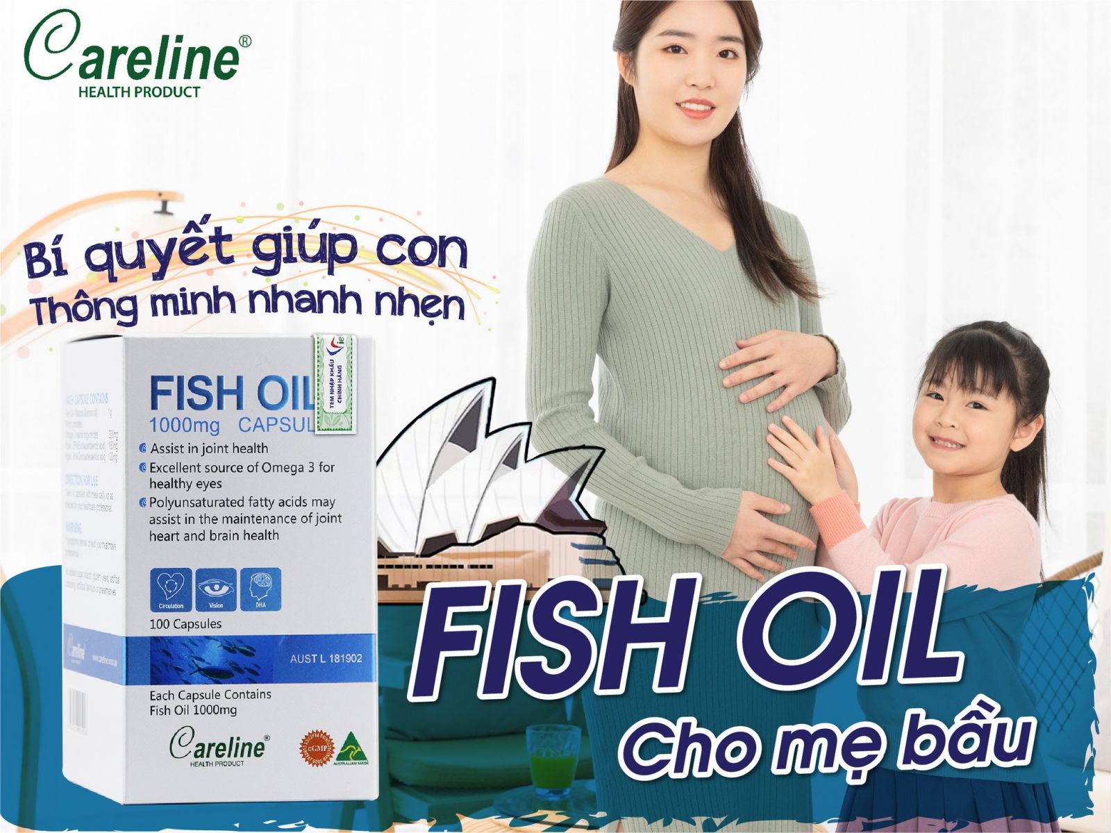 Công nghệ ép dầu không gia nhiệt “bí quyết” tạo nên dầu cá hồi tinh khiết cho bà bầu của Careline