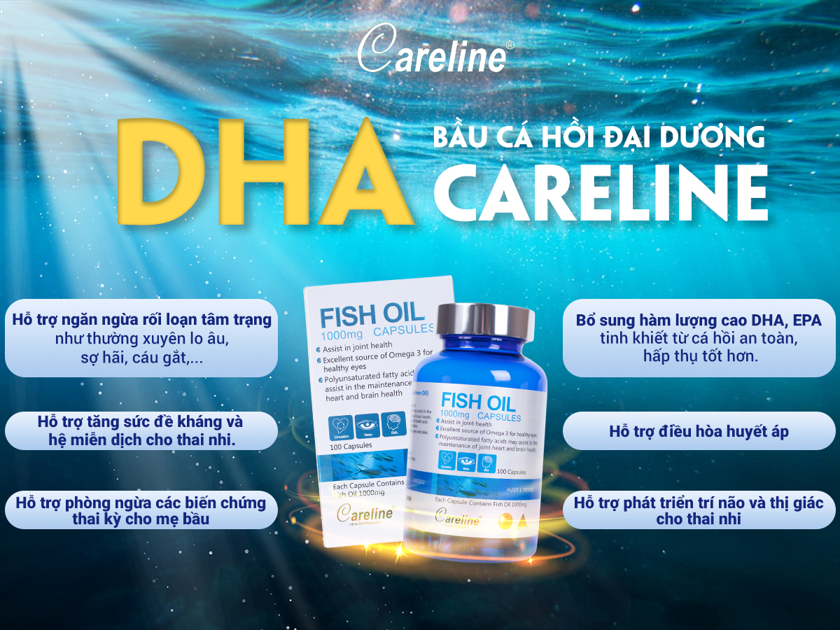 DHA cho bà bầu Fish Oil Careline