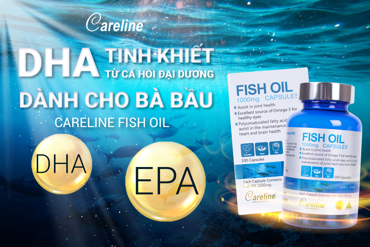 DHA cho bà bầu Fish Oil Careline