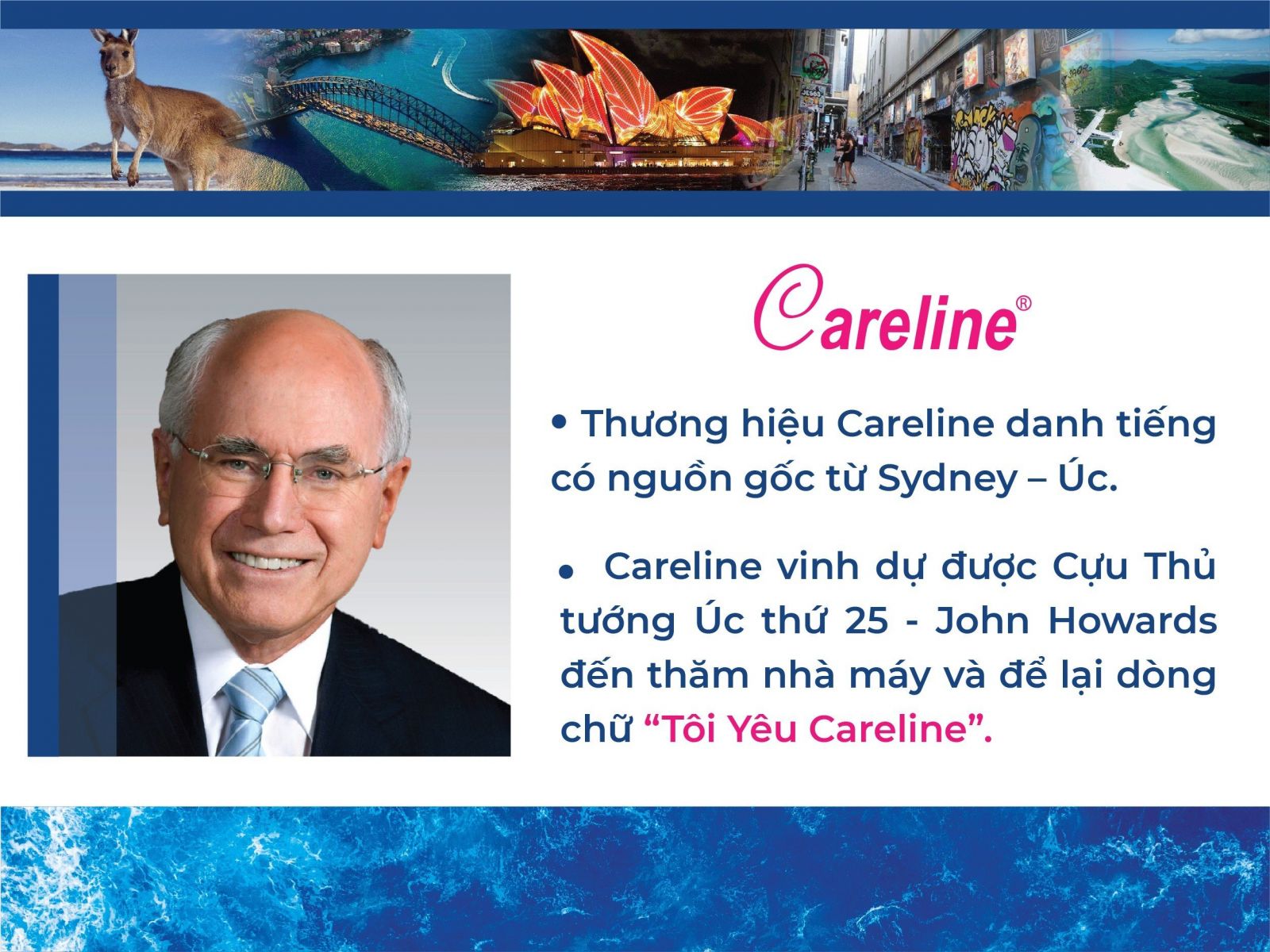 Careline – Thương hiệu được Cựu Thủ tướng Úc John Howards tin dùng
