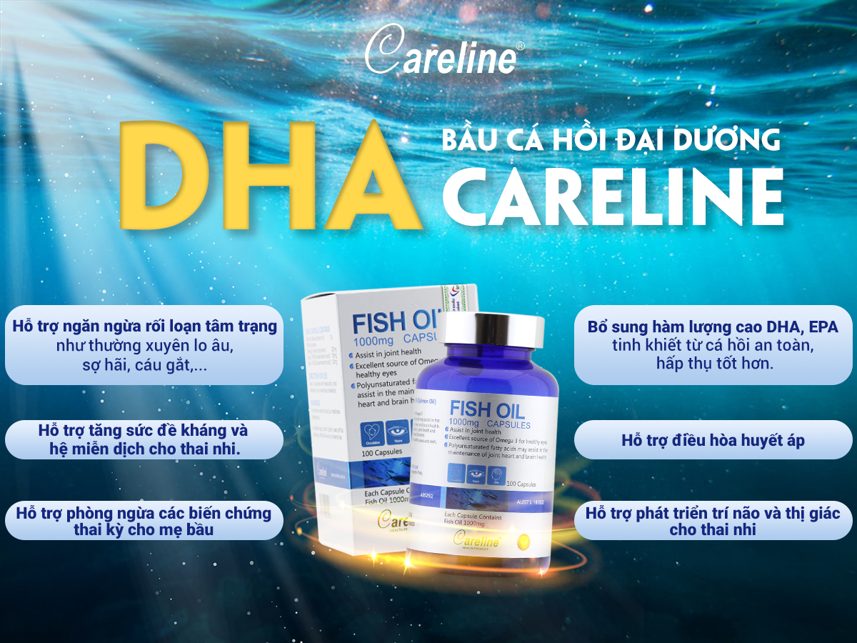 DHA cho bà bầu Fish Oil Careline