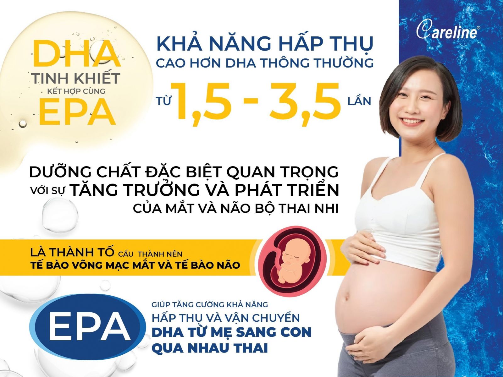 Vai trò của DHA và EPA đối với mẹ bầu